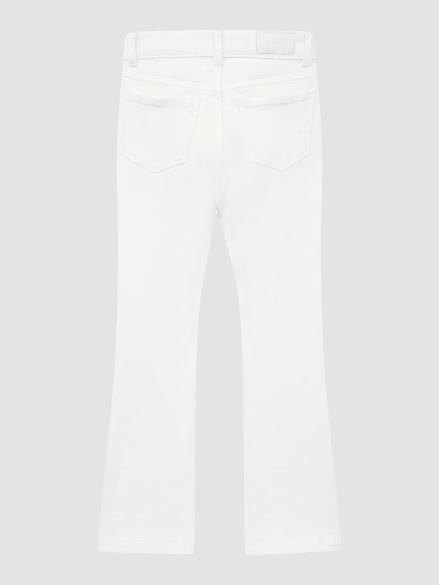 Girls Claire High Rise Bootcut in White