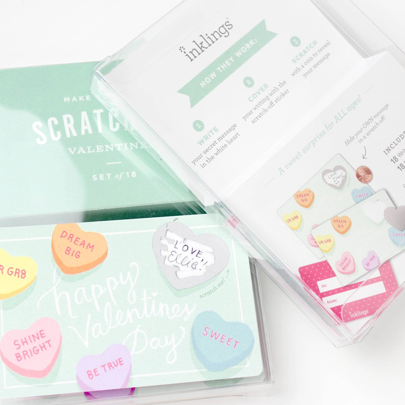 Scratch Off Valentines-Candy Hearts!