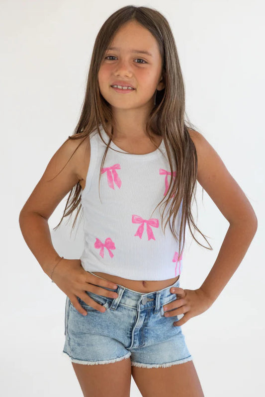 Girls Preppy Bow Tank 🎀 🎀