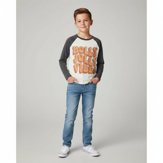 Holly Jolly Baseball Tee