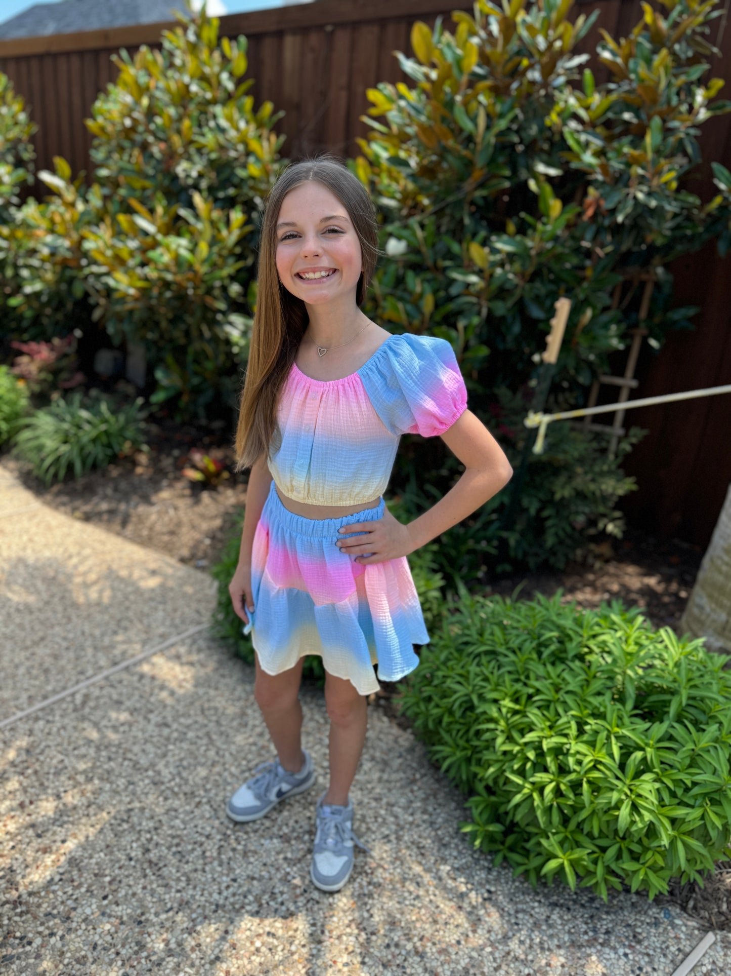 Girls Ombre Cropped Top