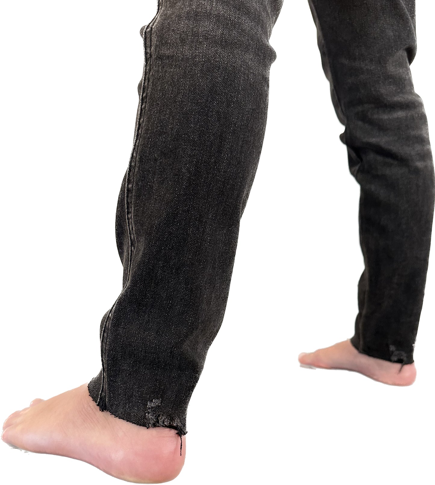 Jean ajustado negro para niña