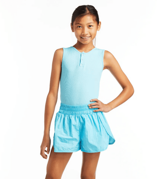 Girls Aqua Running Romper 💙 - YellowBrickRoad