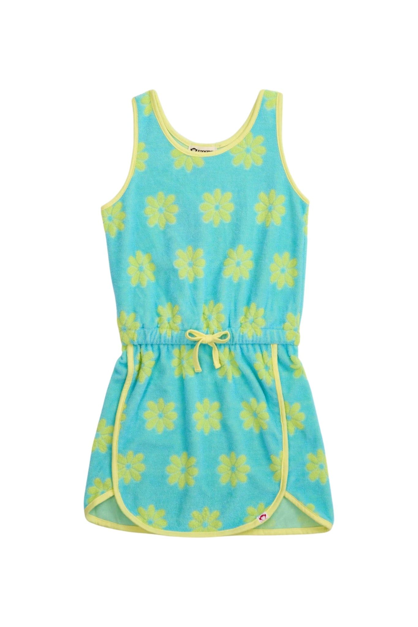 Girls Blue Daisy Terry Cloth Dress YellowBrickRoad Girls Blue Daisy Terry Cloth Dress YellowBrickRoad
