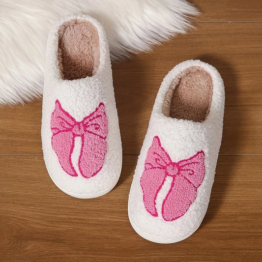 Girls Cozy Bow Slippers - YellowBrickRoad