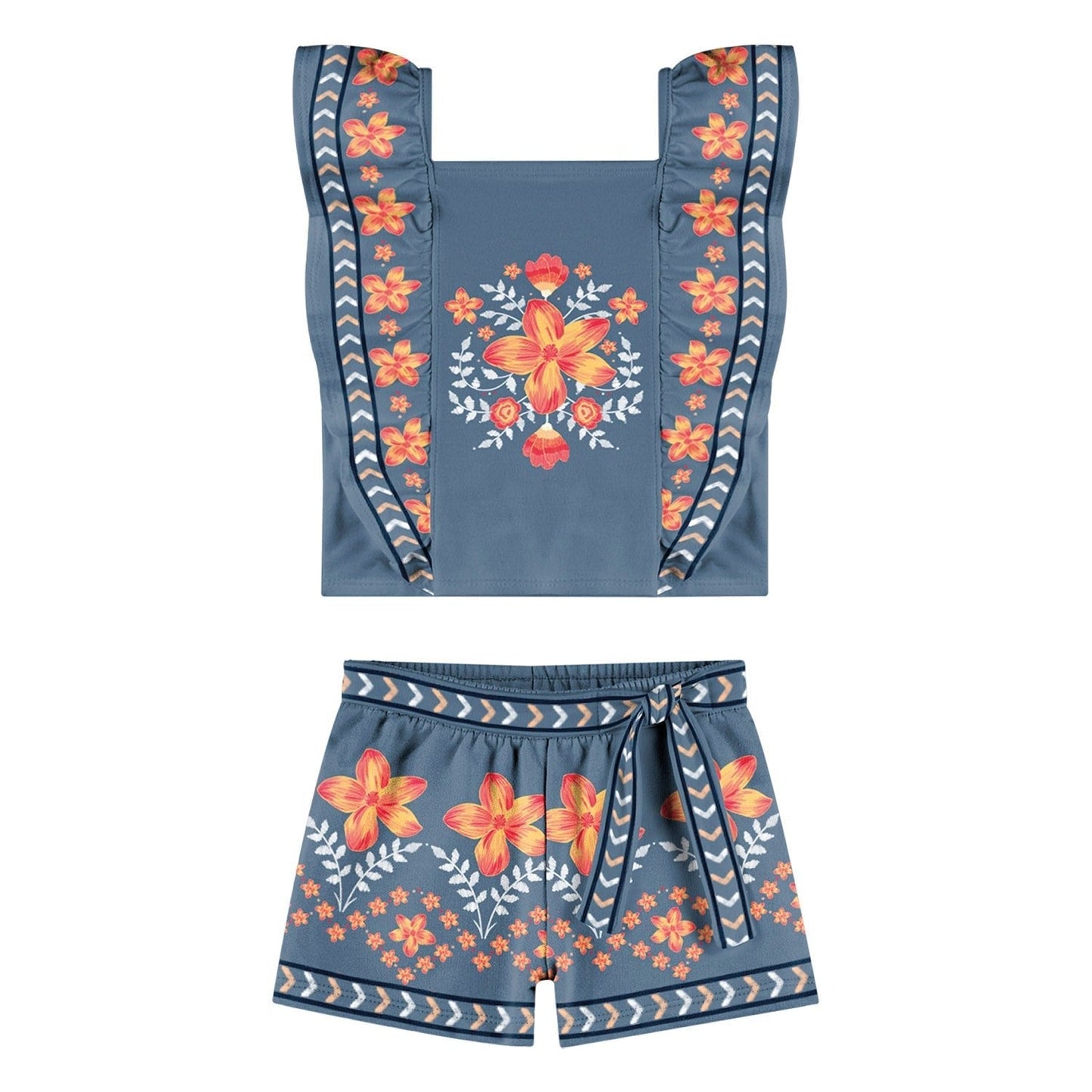 Girls Floral Short Set ๐ธ - YellowBrickRoad