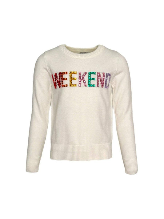 Girls Jeweled WEEKEND Shirt - YellowBrickRoad
