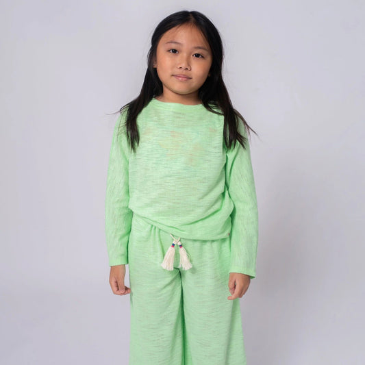 Girls Mint Green Beach Sweatshirt 🌊 - YellowBrickRoad