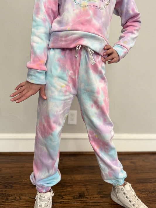 Girls Pastel Tie - Dye Joggers - YellowBrickRoad
