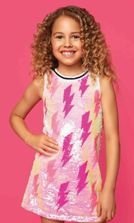 Tween Girls Sequin Bolt Dress ⚡ - YellowBrickRoad