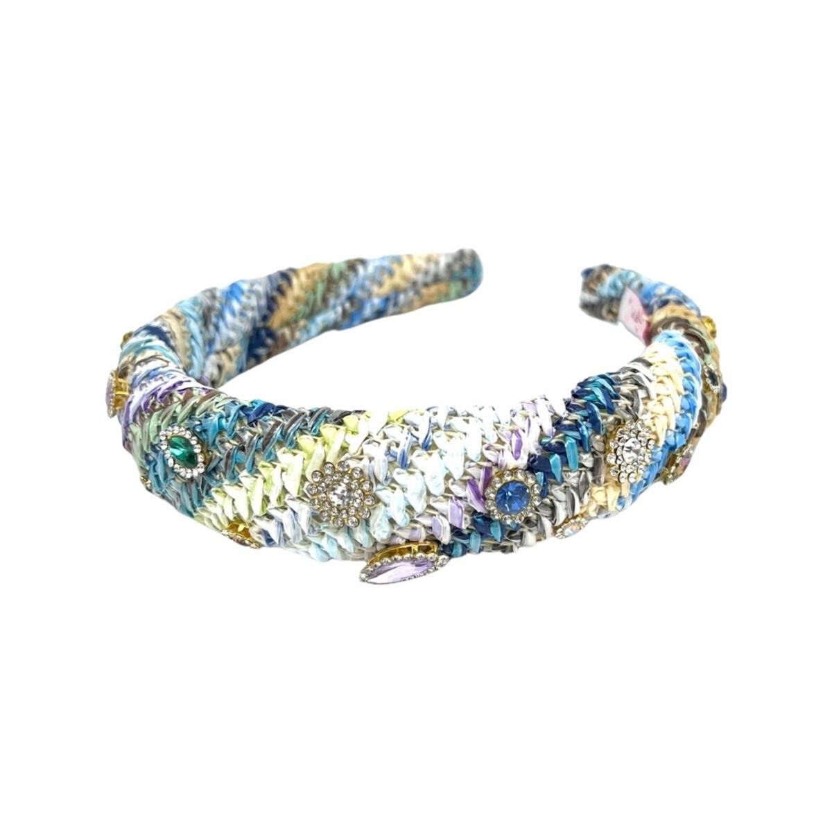 Raffia Jeweled Headband