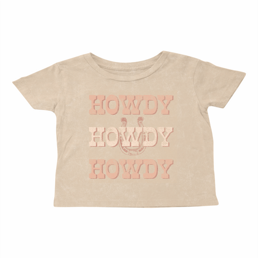 Camiseta cuadrada Howdy para niñas