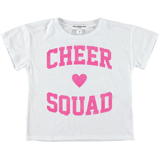 Camiseta cuadrada Cheer Squad para niñas