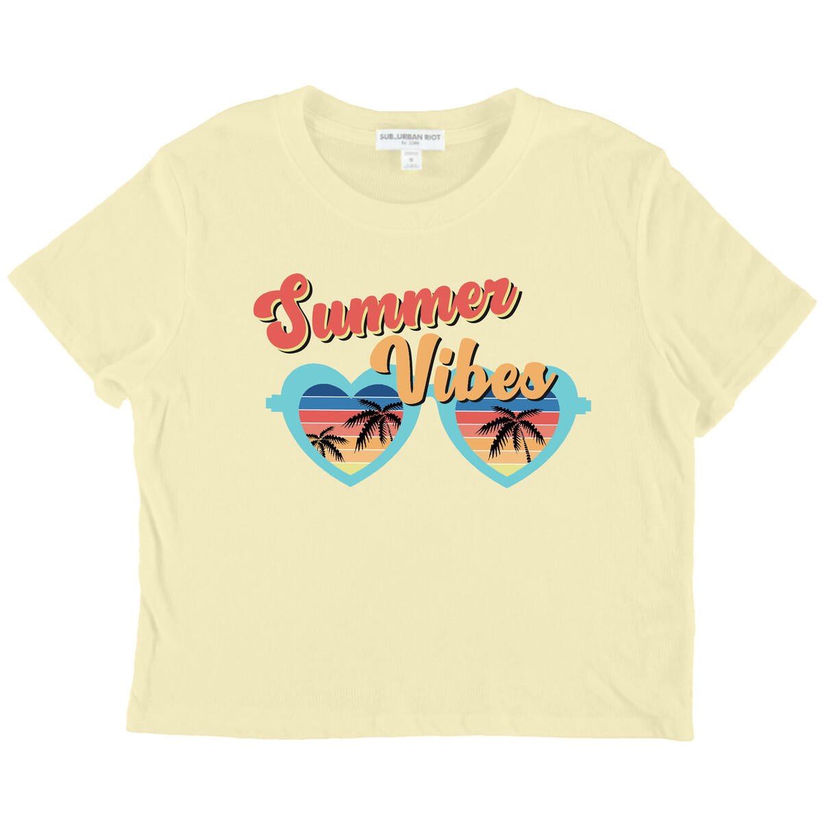 Camiseta cuadrada Summer Vibes para niñas