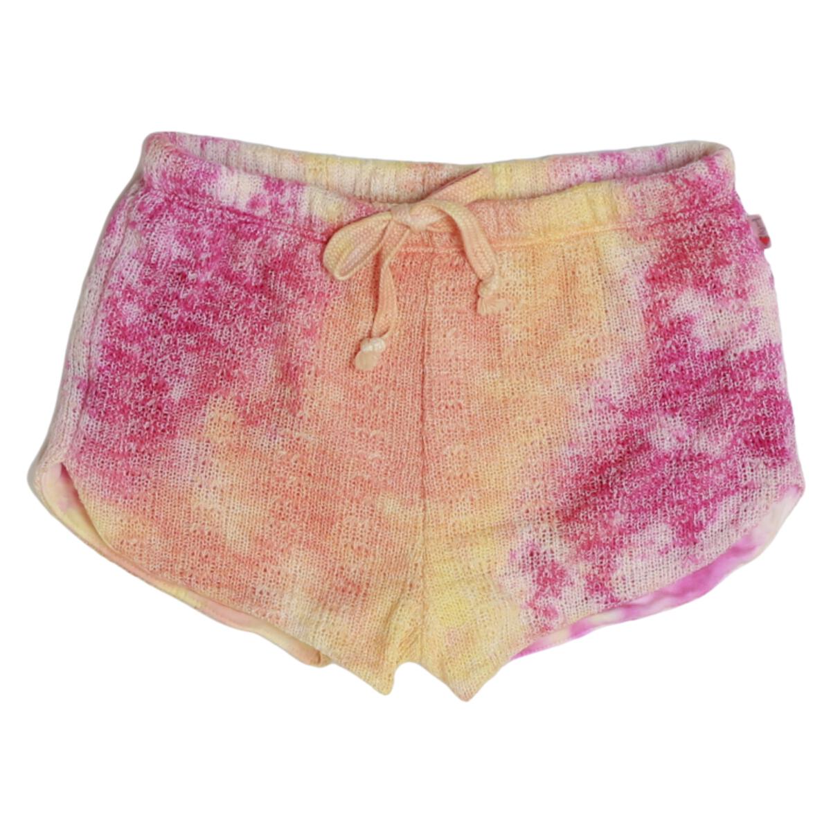 Girls Tie Dye Crochet Shorts