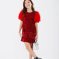 Girls Sequin & Feather Party Dress