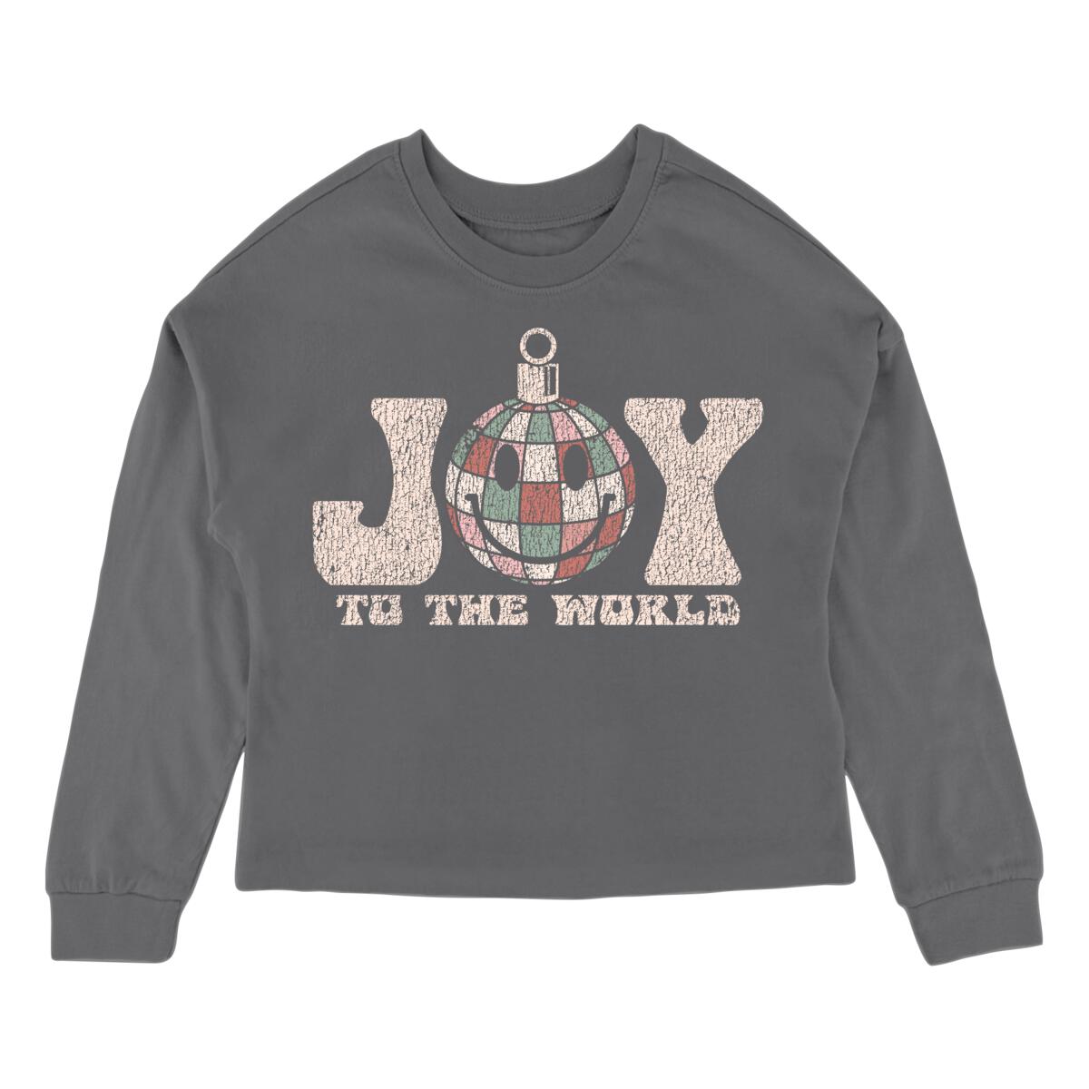 Girls Joy to the World Long Sleeve Tee