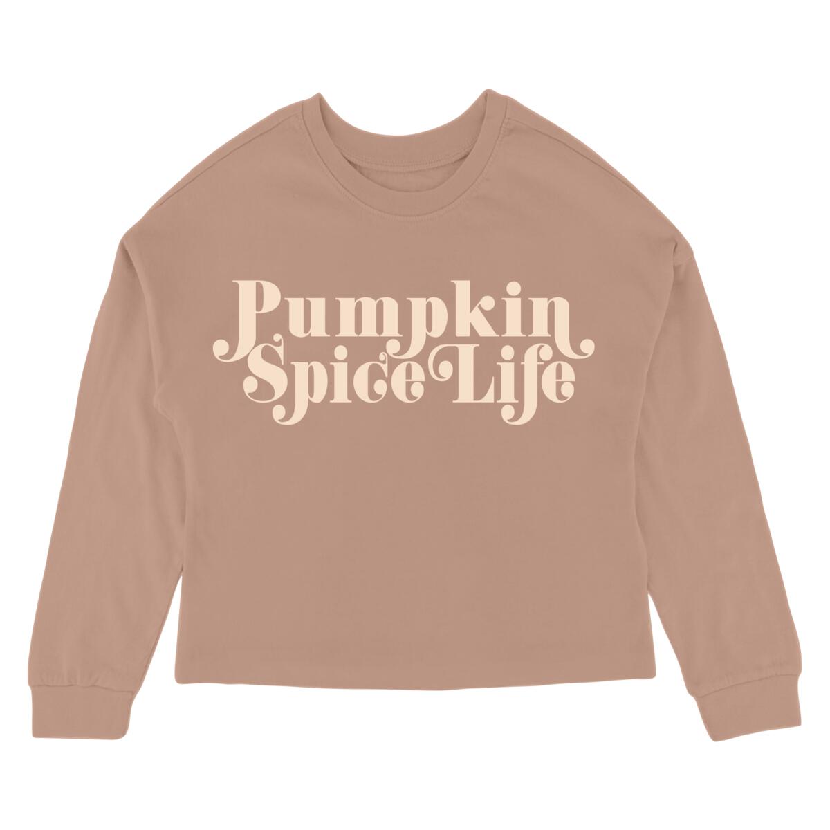 Girls Pumpkin Spice Life Long Sleeve Tee