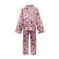 Girls Cocoa Silk Loungewear Set