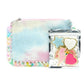 Tie Dye Wristlet Bag with Patches