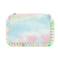 Tie Dye Wristlet Bag with Patches