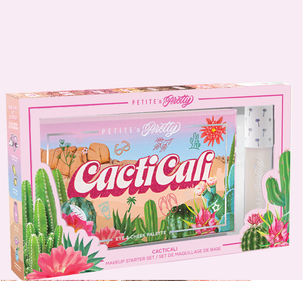 CactiCali Eye & Cheek Palette With Lip Gloss