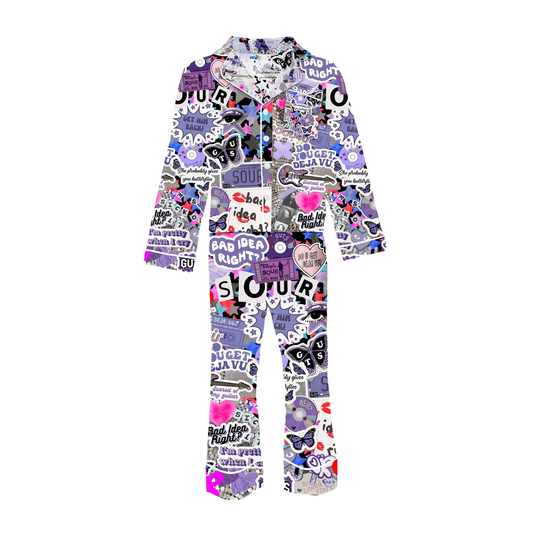 Girls Olivia Rodrigo Silk Loungewear Set