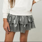 Girls Silver Moorea Ruffle Skirt
