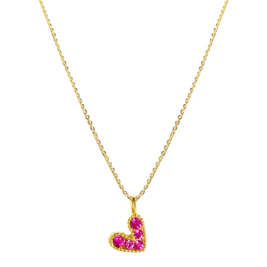 Ruby Heart Necklace