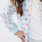 Girls Mint Rainbow Sequin Jacket