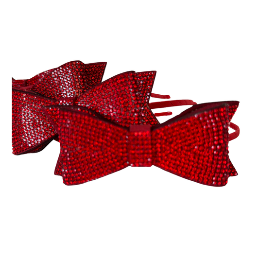 Red Crystal Bow Headband