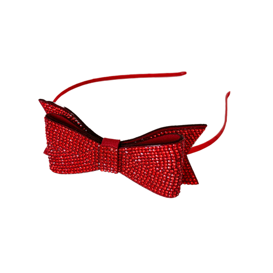 Red Crystal Bow Headband