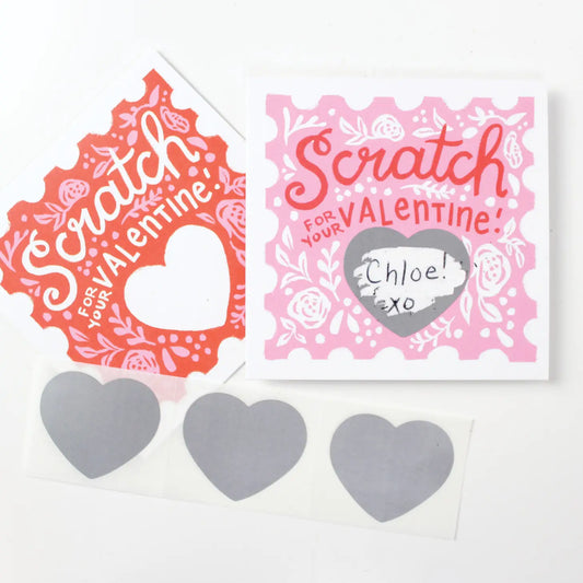 Scratch Off Valentines-Floral Fun!