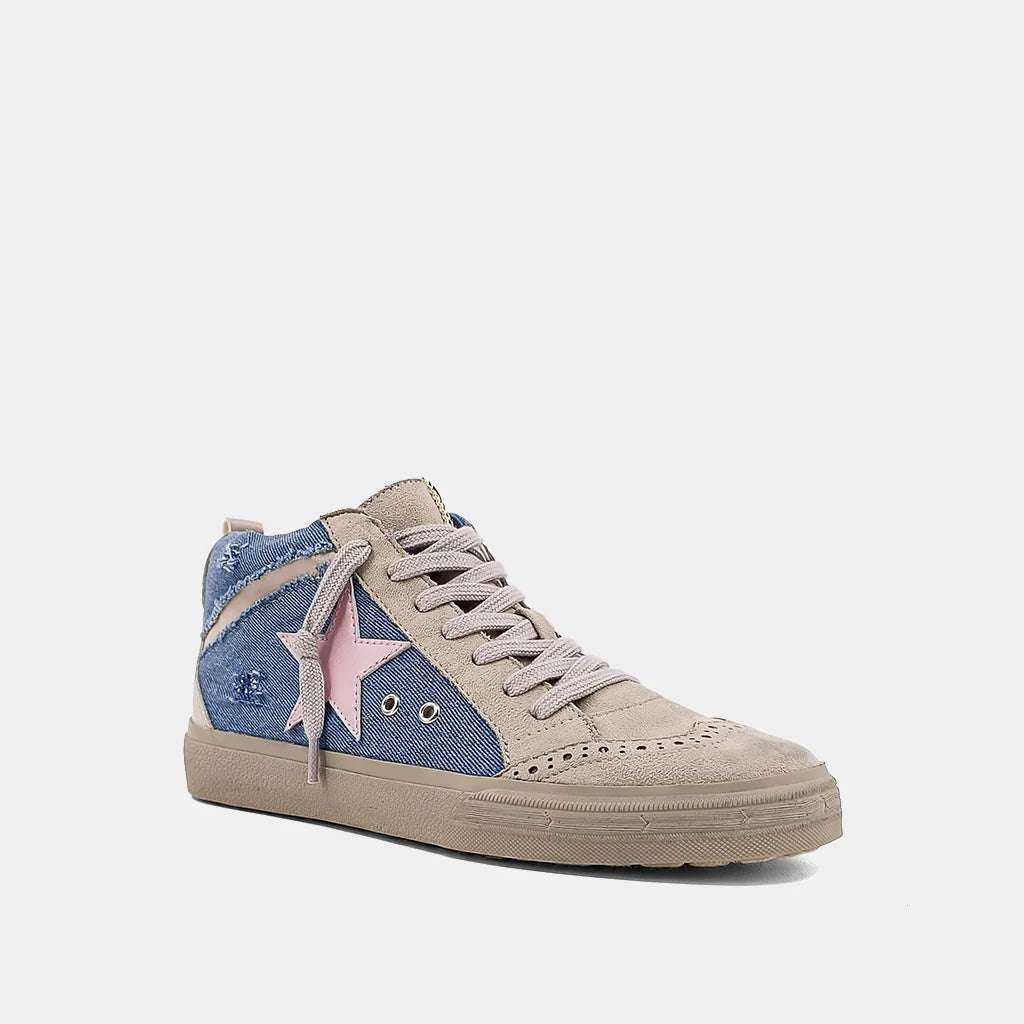 Zapatilla Paulina Denim Media Para Niñas