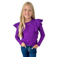 Girls Flutter Sleeve Sweater