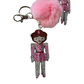 Nutcracker Girl Crystal Keychain