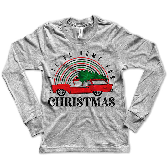 I'll Be Home for Christmas Long Sleeve T-Shirt - Boys / Girls