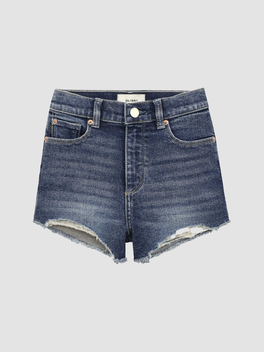 Girls Lucy Frayed Denim Shorts