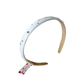 Girls Thin Satin Headband with Crystals