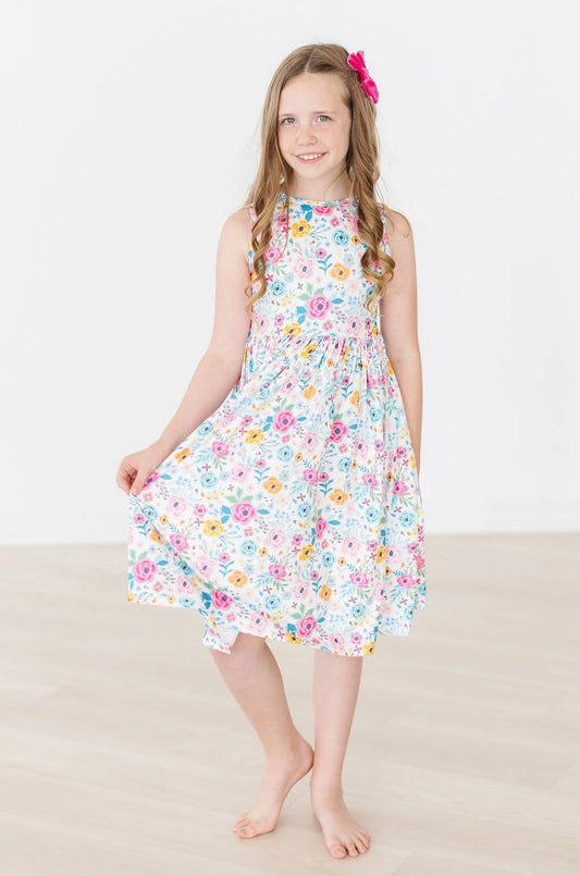 Girls Sunshine Blooms Tank Twirl Dress