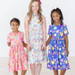 Girls Floral Frenzy Pocket Twirl Dress