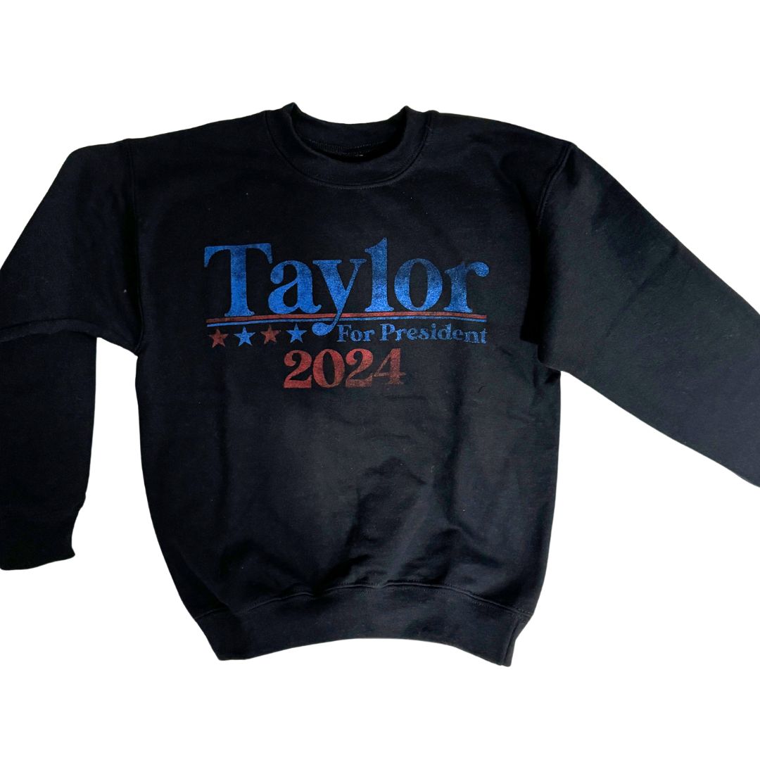 Girls Taylor for President Pullover