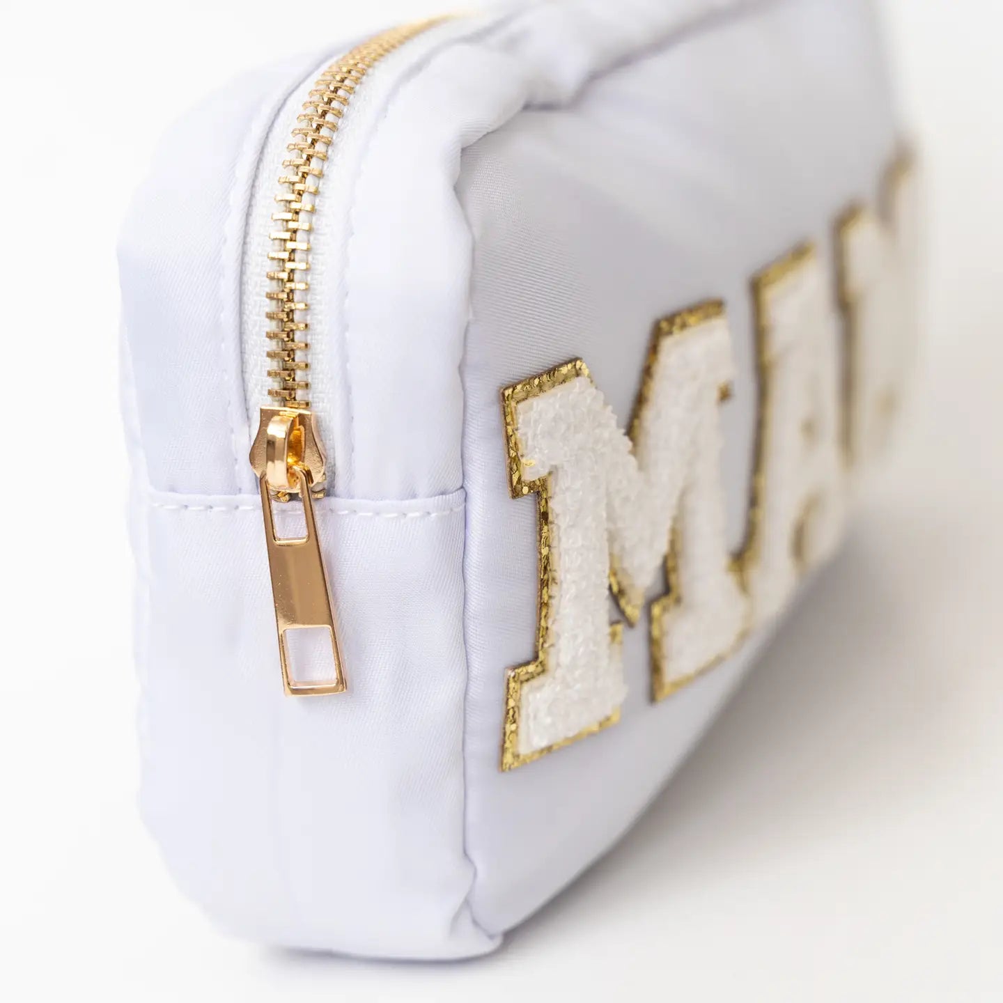 White "Mama" Travel Pouch