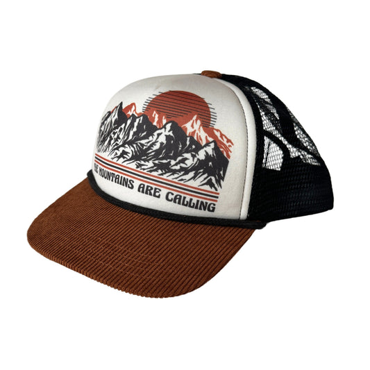 Mountains Calling Trucker Hat