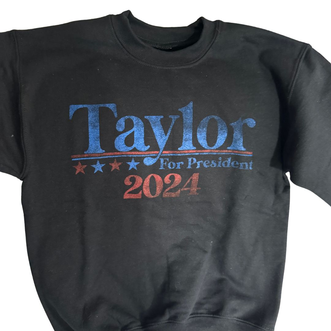 Girls Taylor for President Pullover