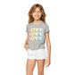 Camiseta corta Love para niñas