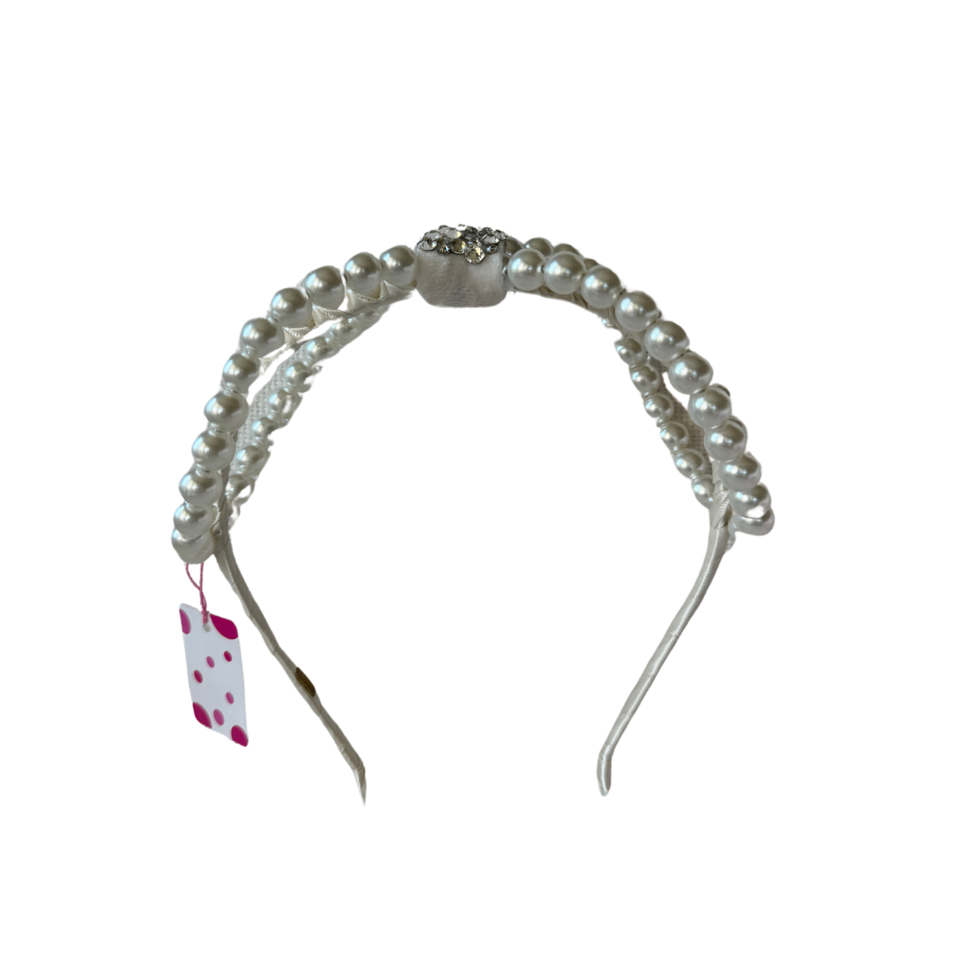 Pearl Bow Loop Headband