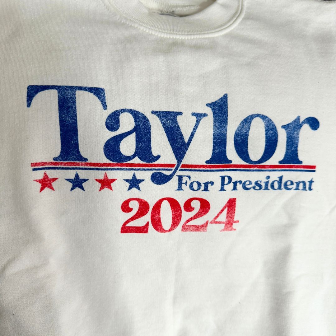 Girls Taylor for President Pullover