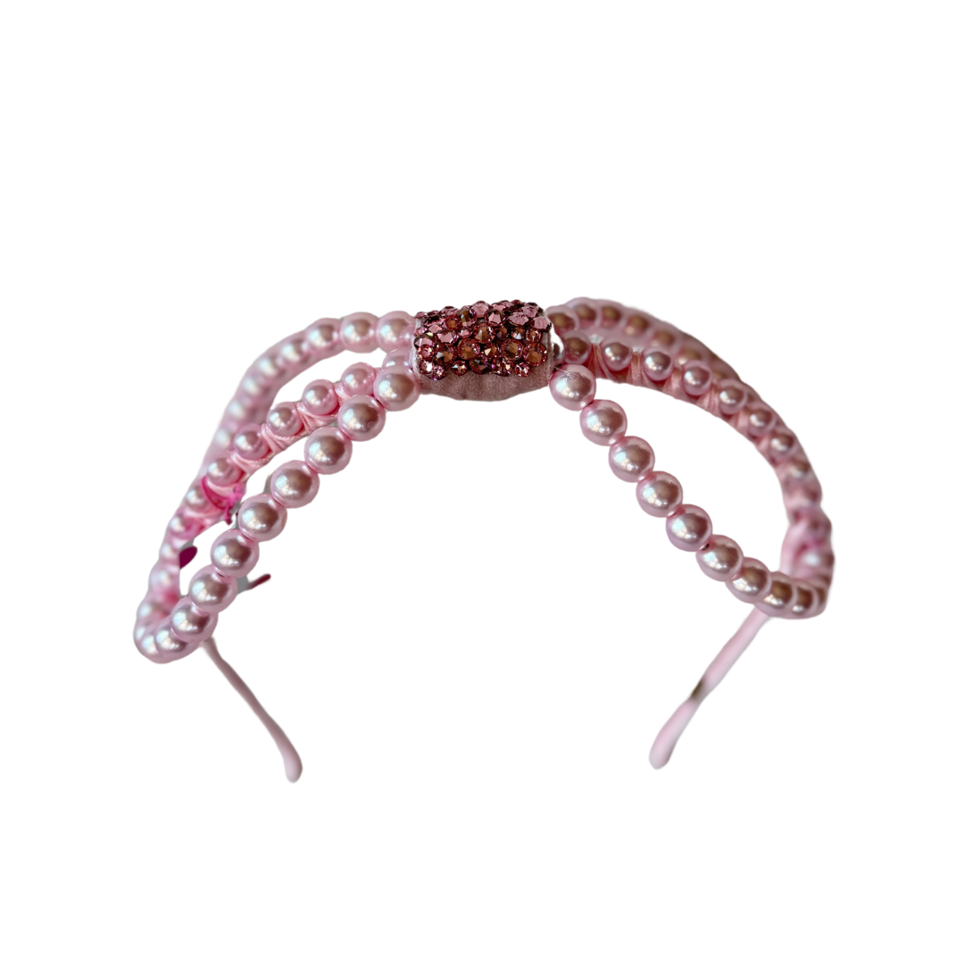 Pearl Bow Loop Headband