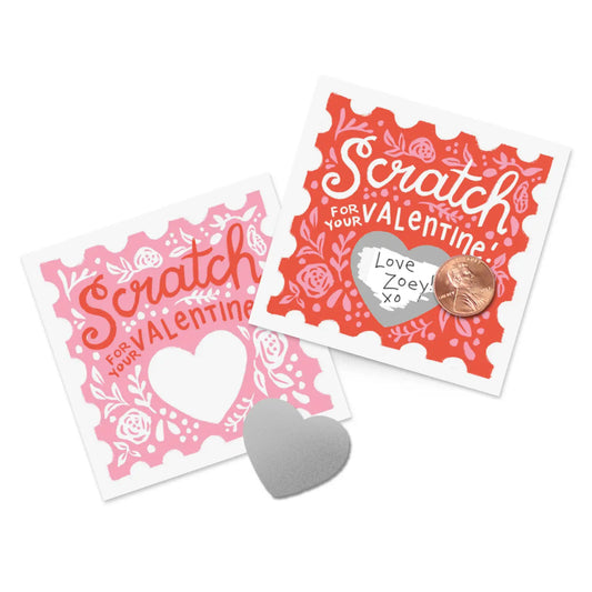 Scratch Off Valentines-Floral Fun!